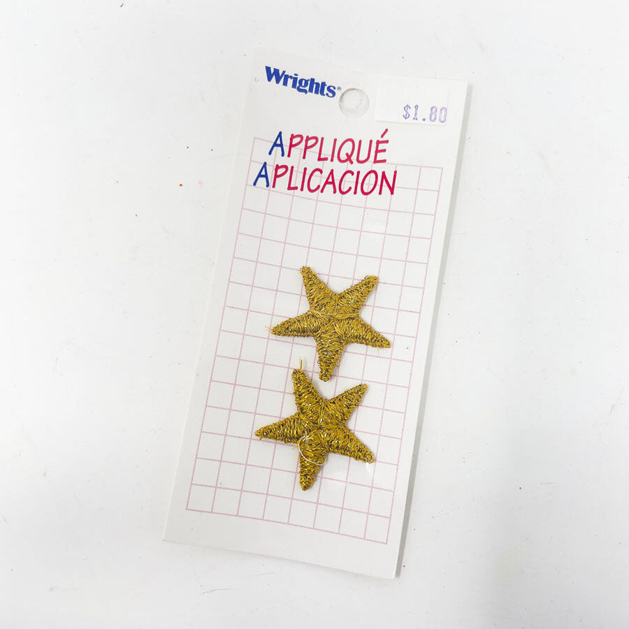 Small - Two Gold Star Patches