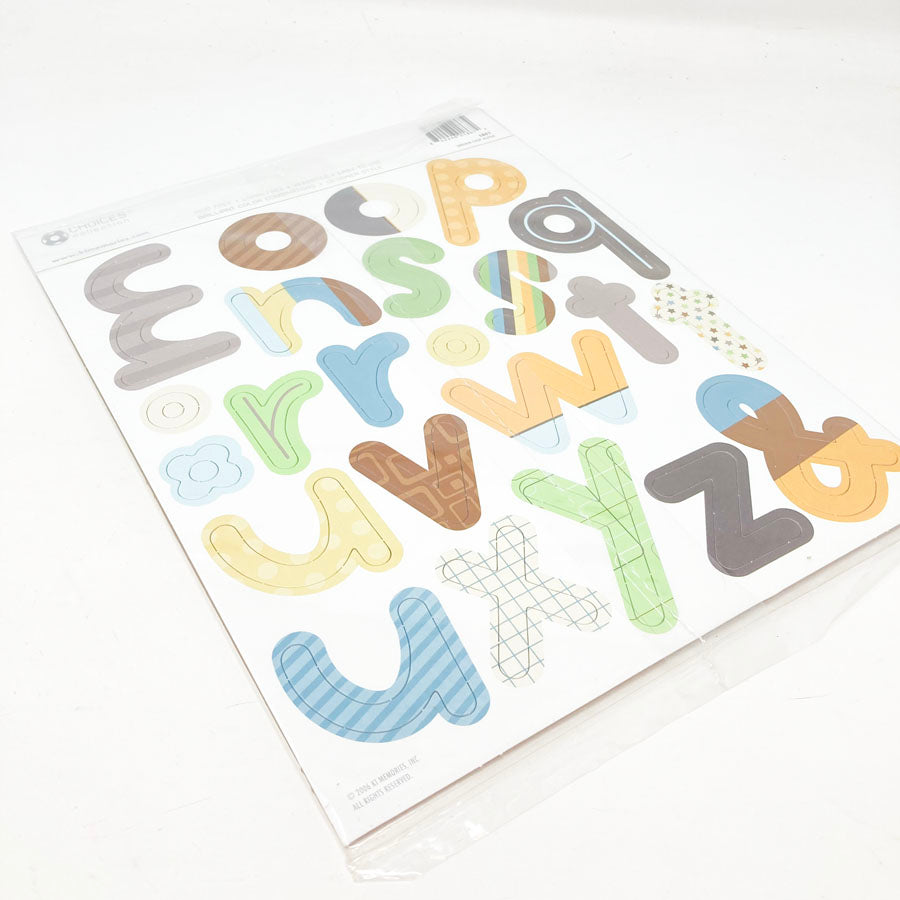 KI Memories Driver Chipboard Alphabet