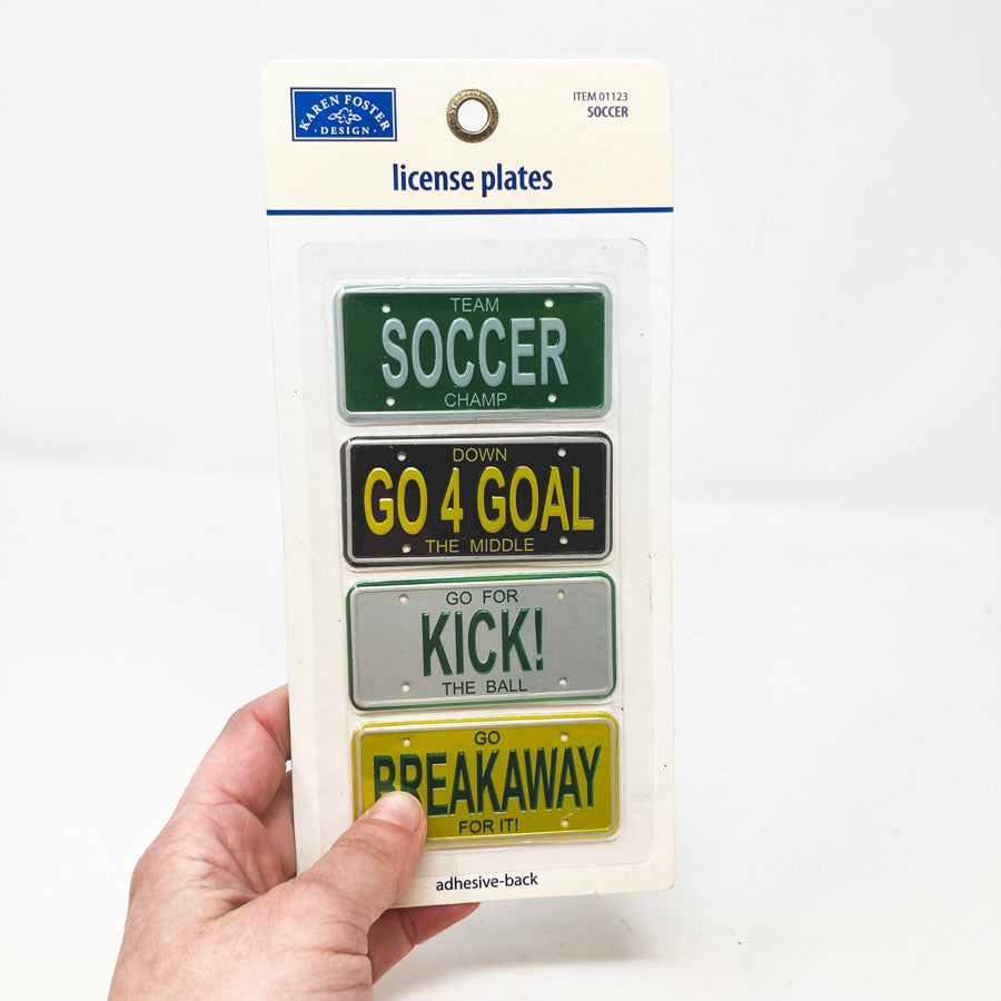 Karen Foster Designs Metal License Plates