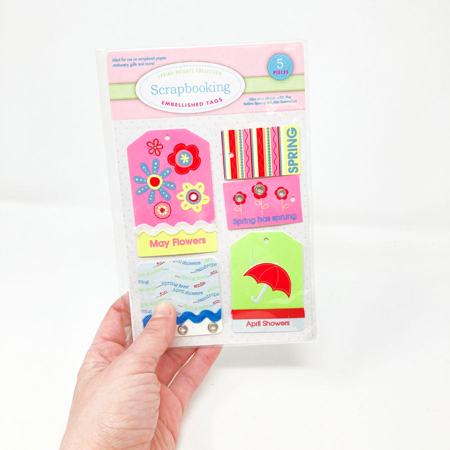 Scrapbooking Embellished Tags