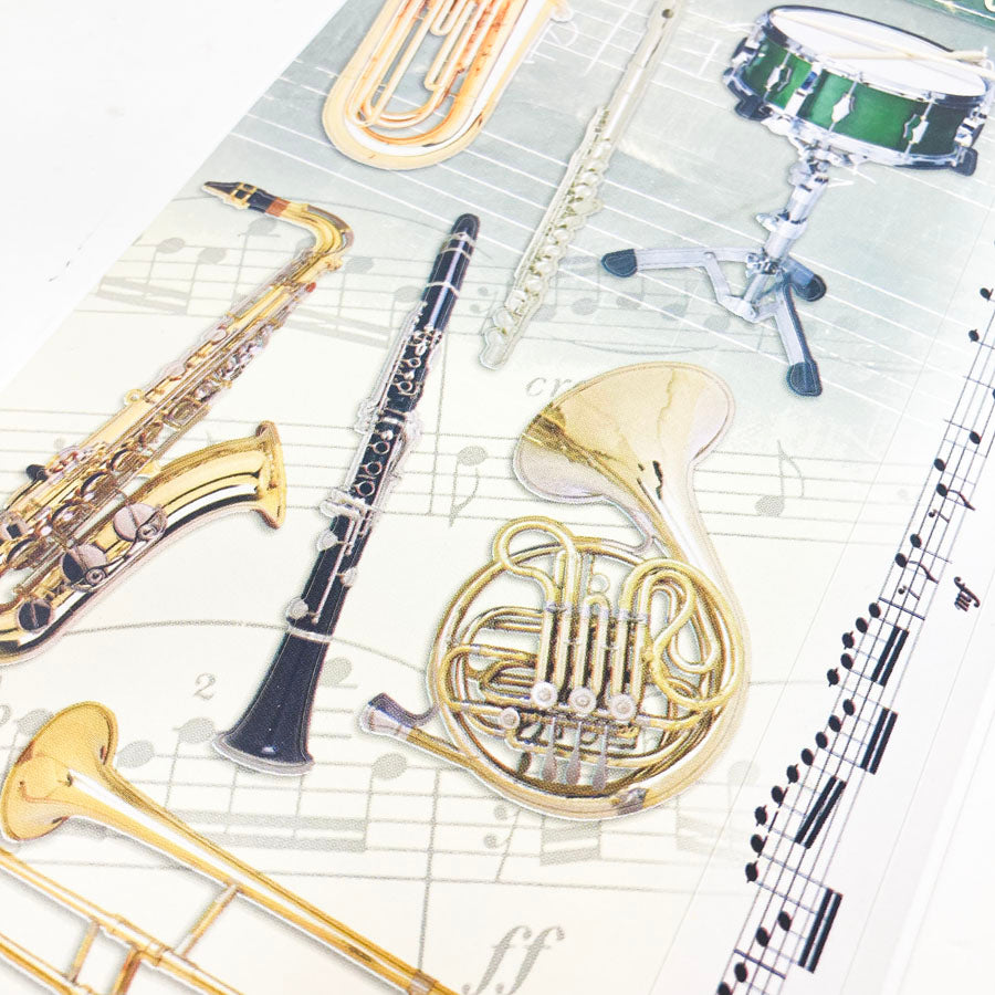 School Band Cardstock Stickers