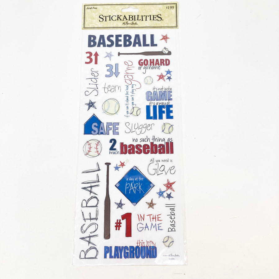 Stickability Baseball Stickers