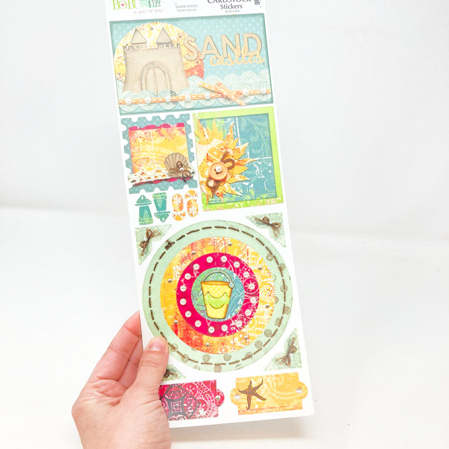 BoBunny Sandcastle Cardstock Stickers