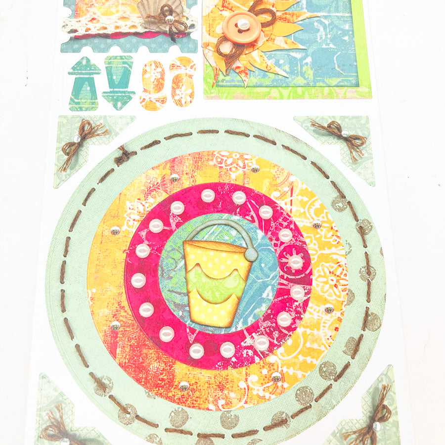 BoBunny Sandcastle Cardstock Stickers