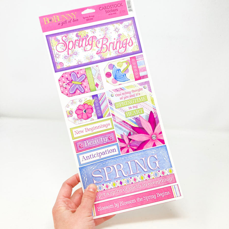 BoBunny Spring Brings Cardstock Stickers