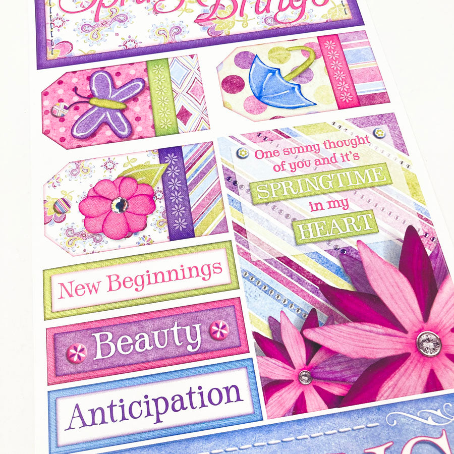 BoBunny Spring Brings Cardstock Stickers