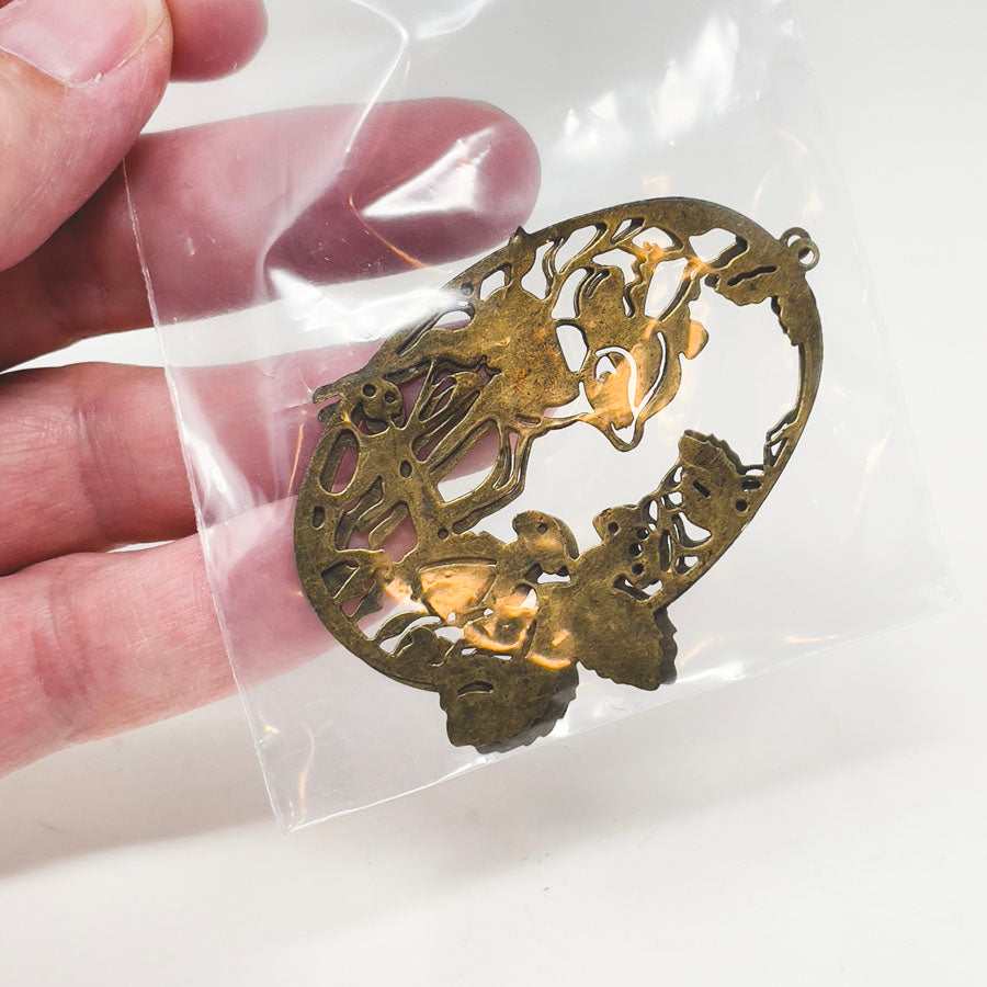 Brass Fawn Pendant (2 Pieces)