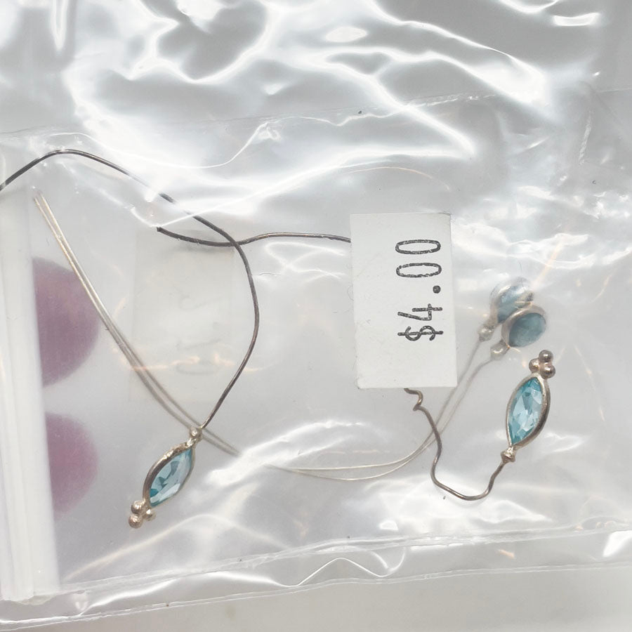 Small Blue Set Gemstones