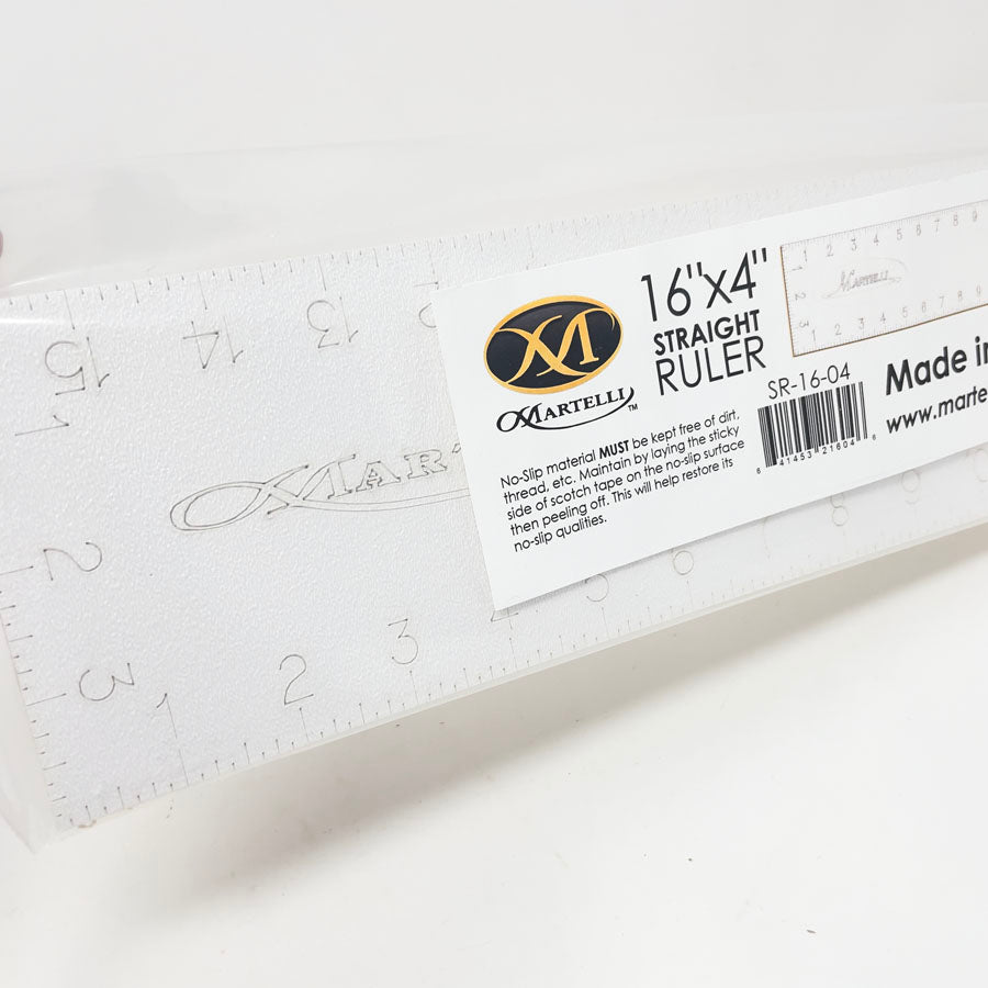 Martelli 16x4" Straight Ruler