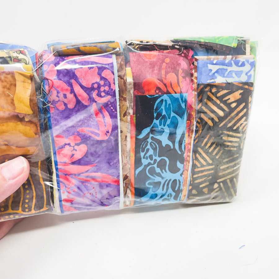 Bundle of Batik Fabric Strips