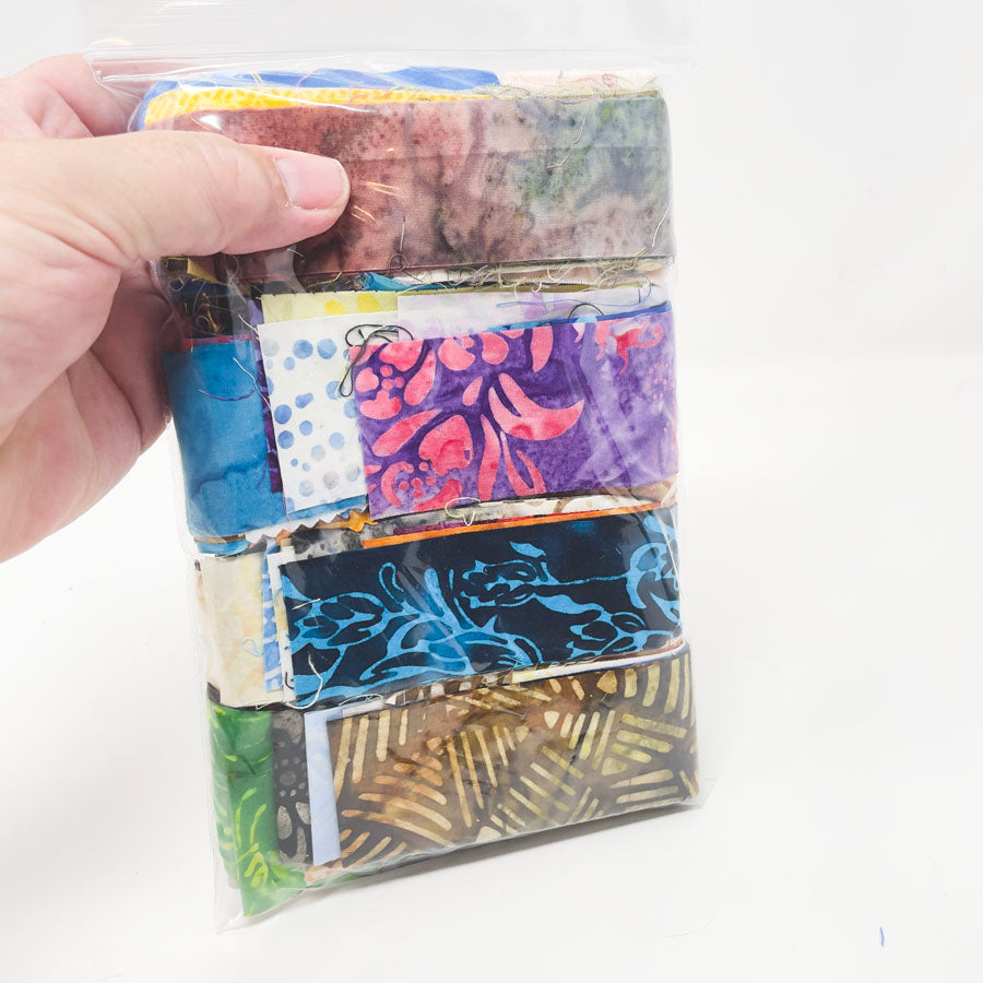 Bundle of Batik Fabric Strips