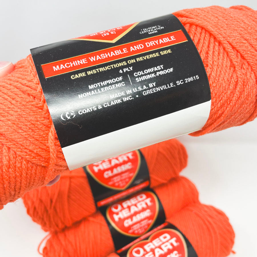Red Heart Classic Yarn - Red