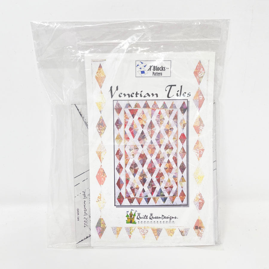 X-Blocks Venetian Tiles Quilt Pattern by Quilt Queen Designs