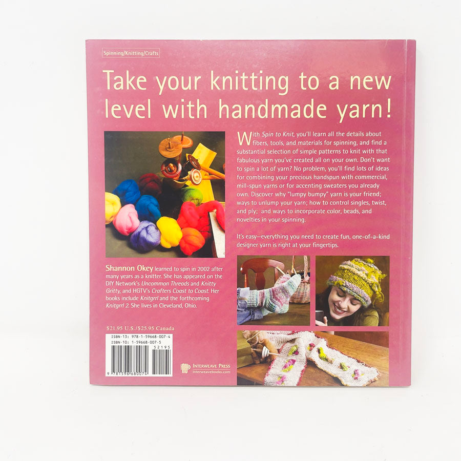 Spin to Knit Book by Shannon Okey