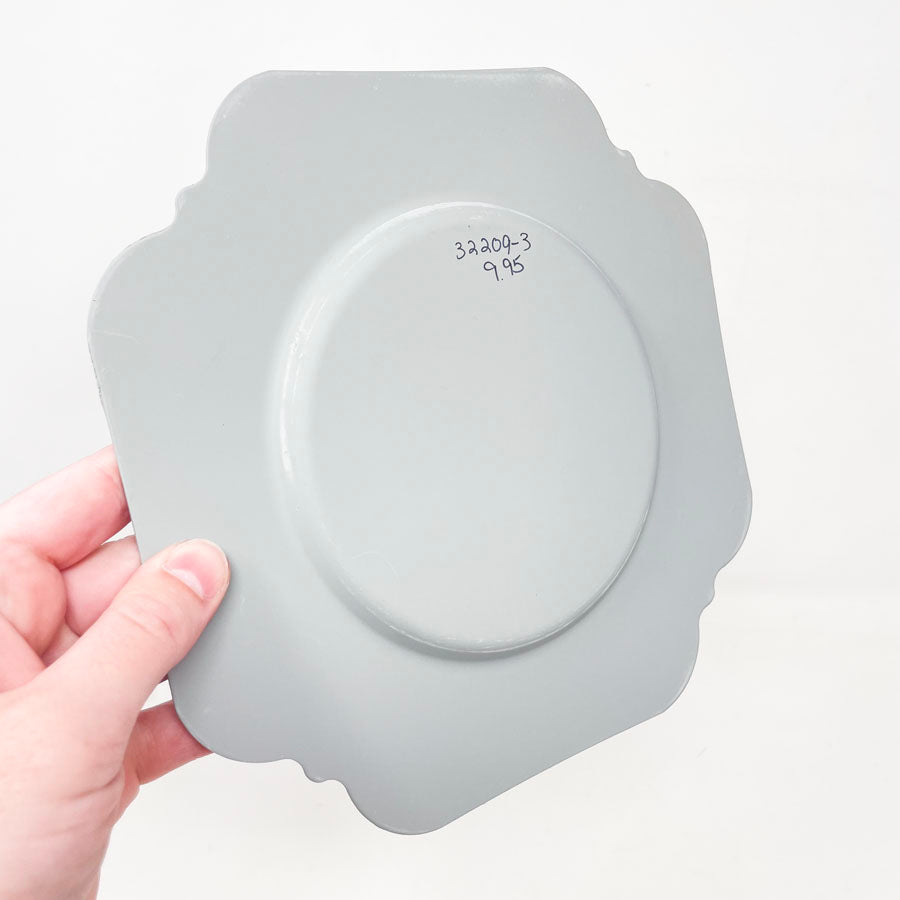 8" Gray Metal Plate Form/Mold (1)