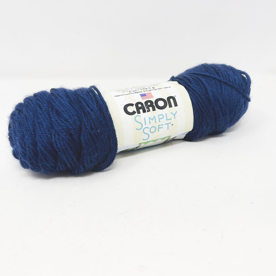 Caron Simply Soft Yarn - Dark Country Blue