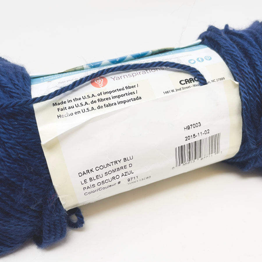 Caron Simply Soft Yarn - Dark Country Blue