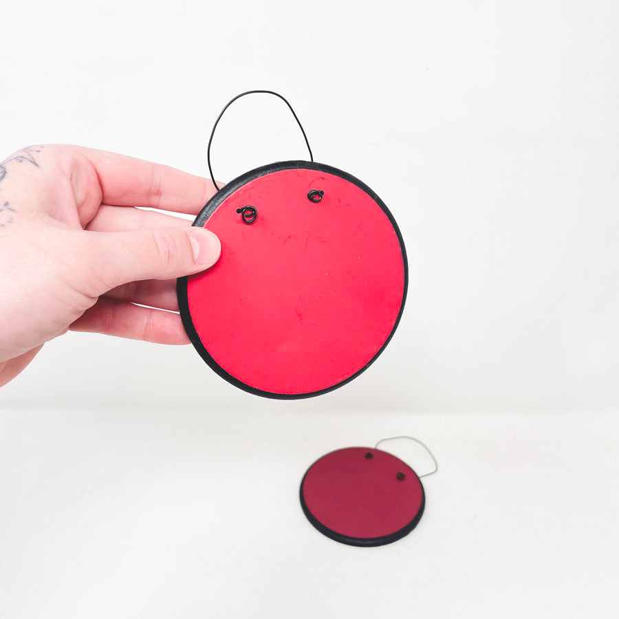Small Red & Black Plaque (1)
