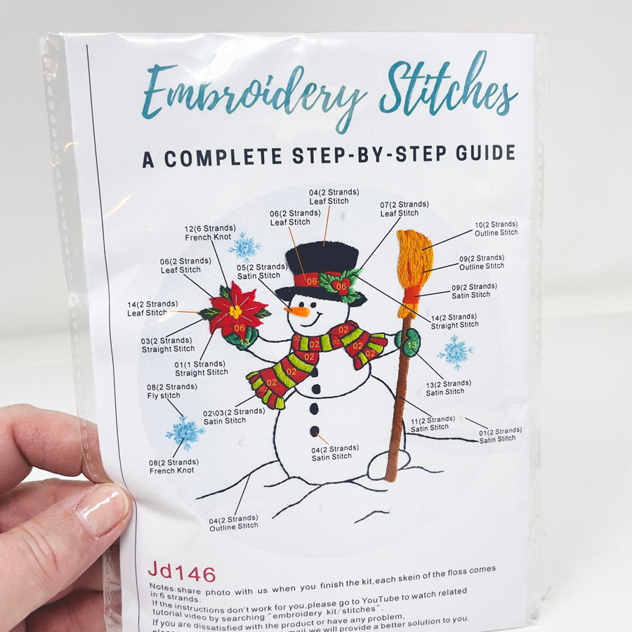 Embroidery Stitches Christmas Themed Kits