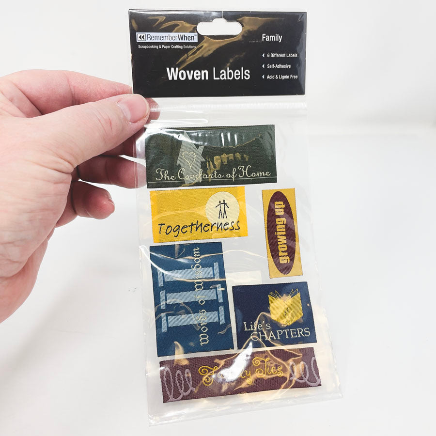 Remember When Woven Labels - Family