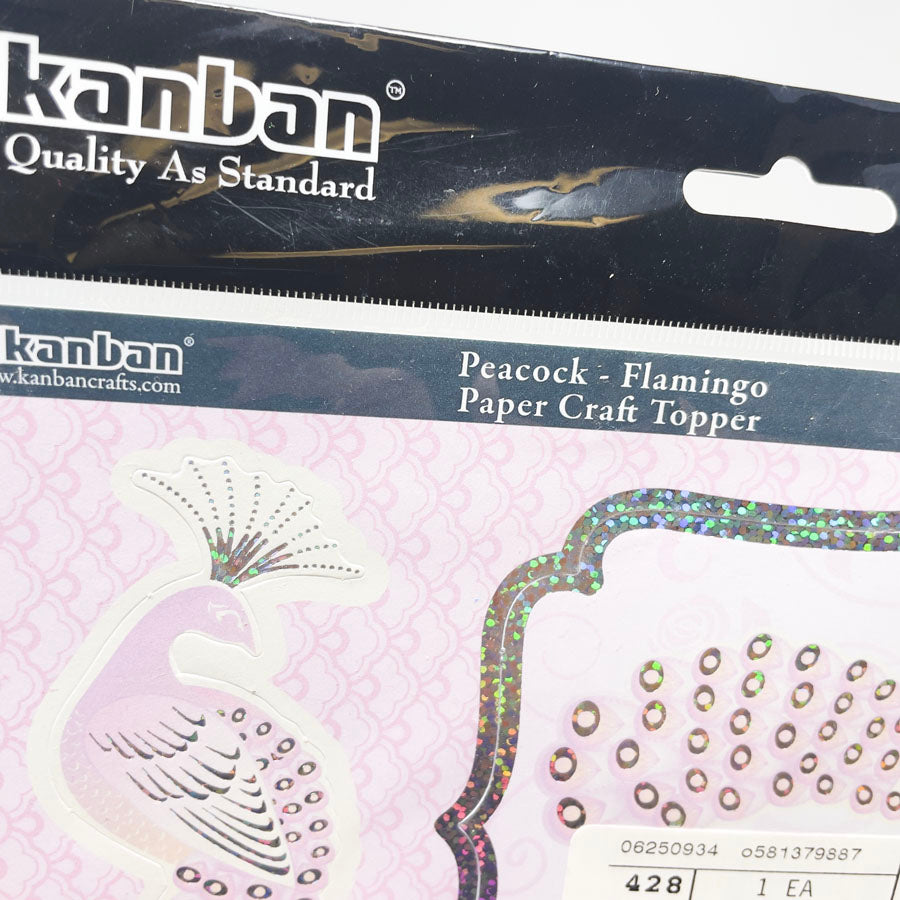 Kanban Glitter Peacock Flamingo Stickers