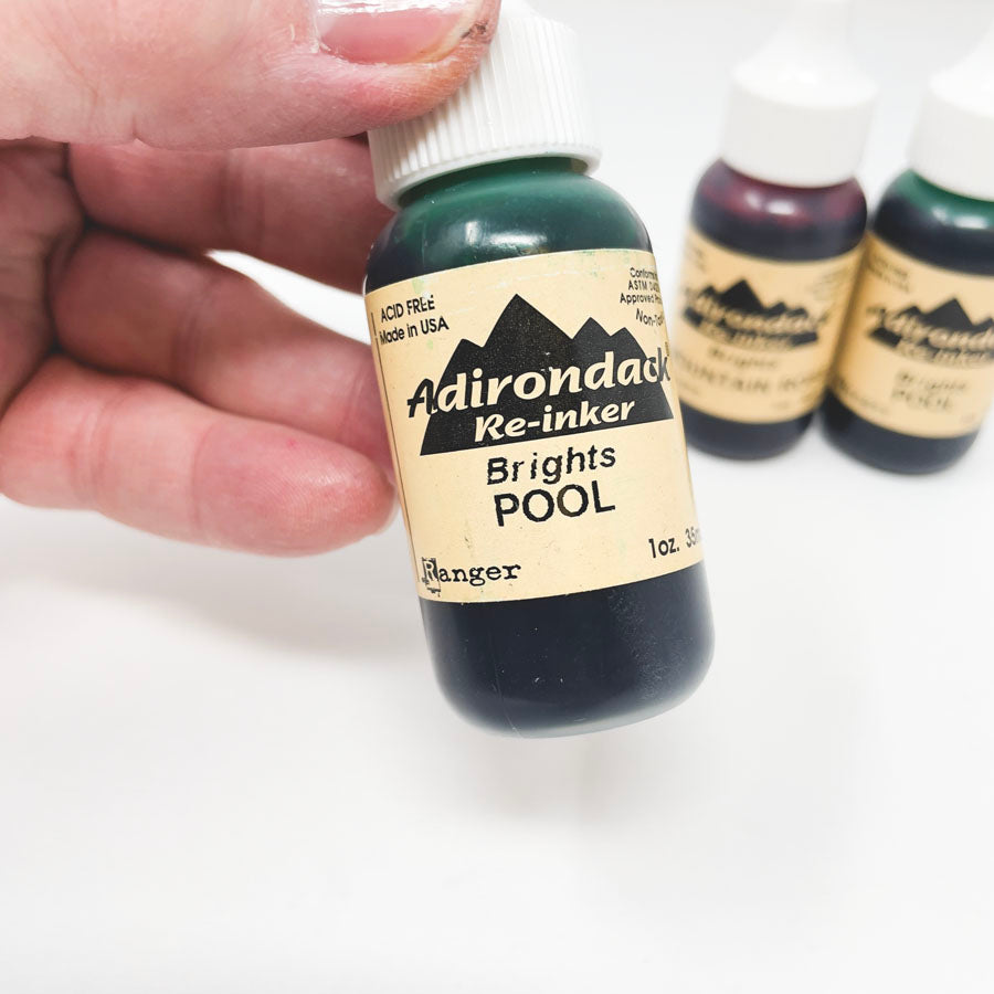 Adirondack Stamp Pad Re-Inkers - Pool