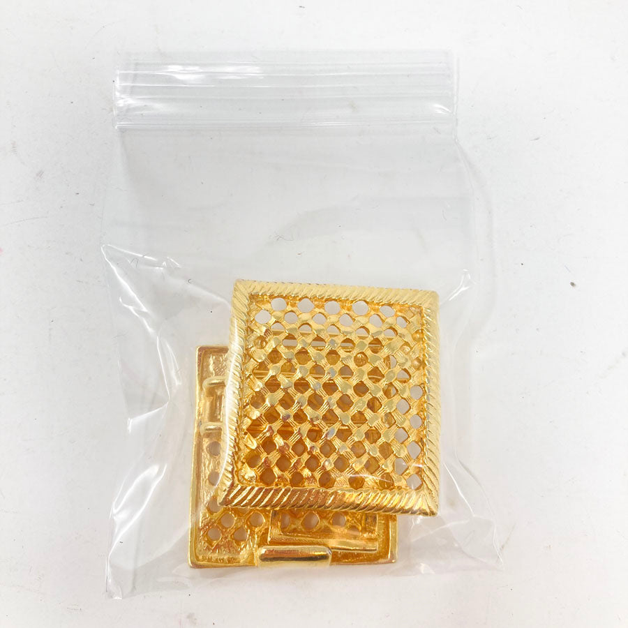 Gold Square Metal Buckle
