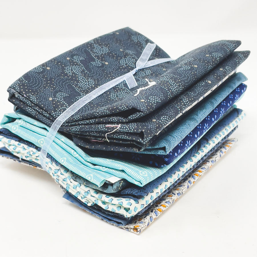 Blue Pattern Fabric Bundle