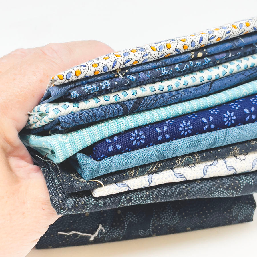 Blue Pattern Fabric Bundle