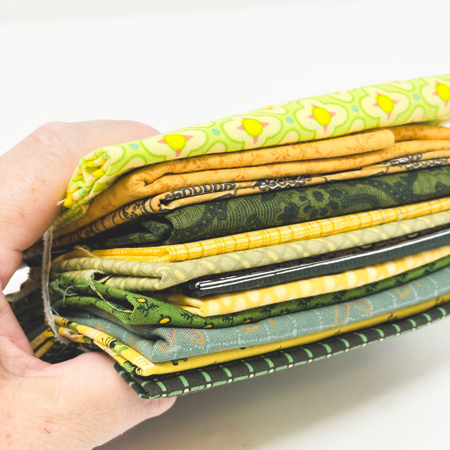 Green Pattern Fabric Bundle