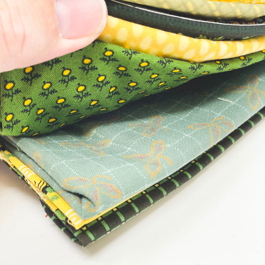 Green Pattern Fabric Bundle