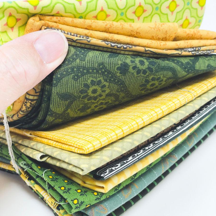 Green Pattern Fabric Bundle