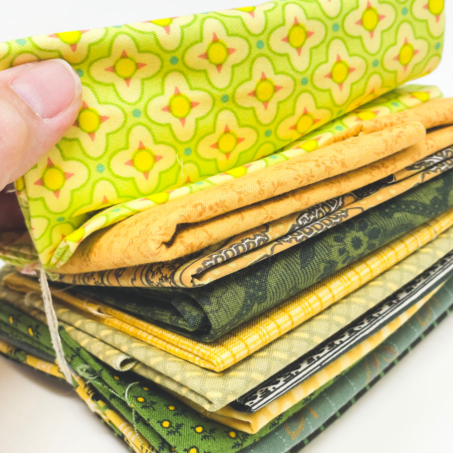 Green Pattern Fabric Bundle