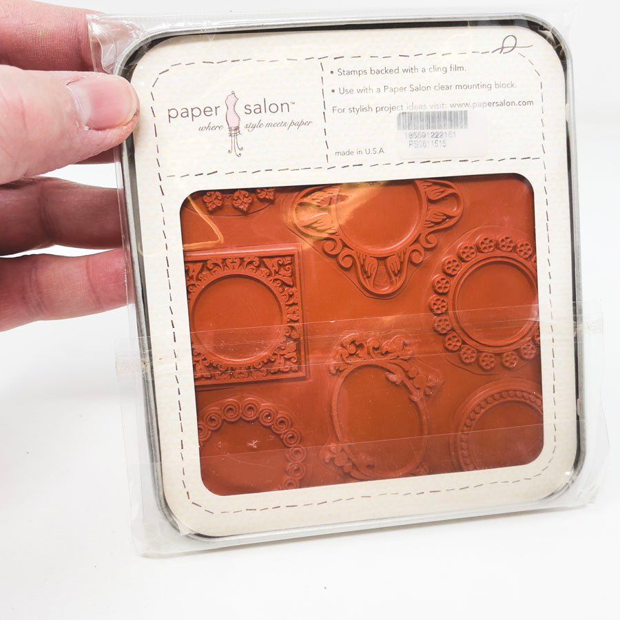 Paper Salon Monogram Builder II Rubber Stamps