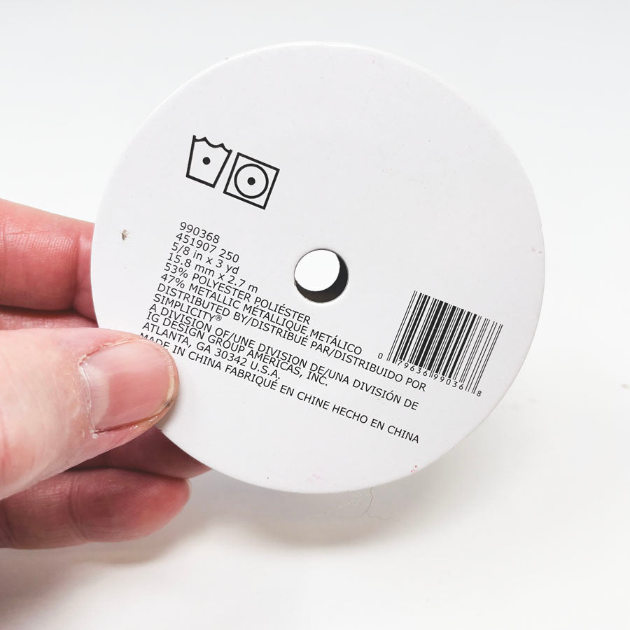 5/8" Red Glitter Ribbon Spool