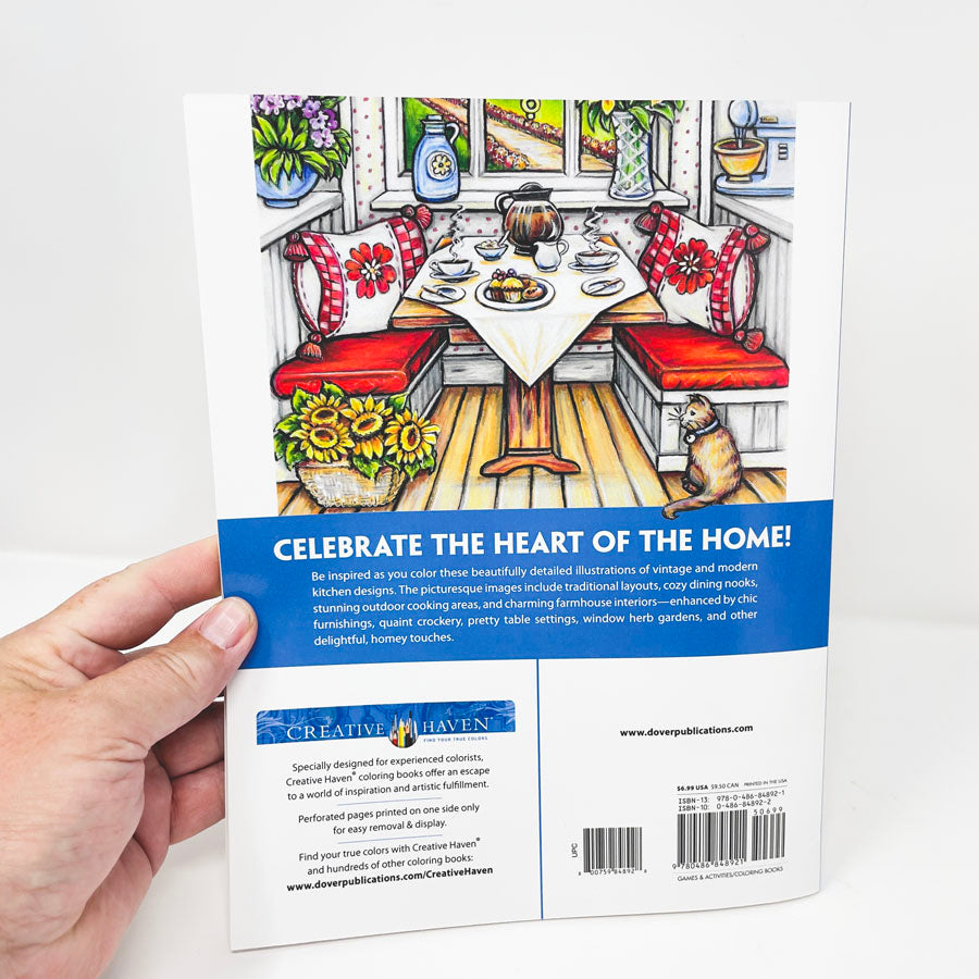 Country Kitchen Charm Coloring Book by Creative Haven