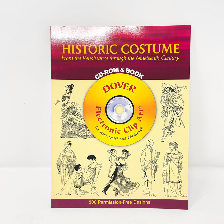 Renaissance to 19th Century - Historic Costume Dover Clip Art Book & CD