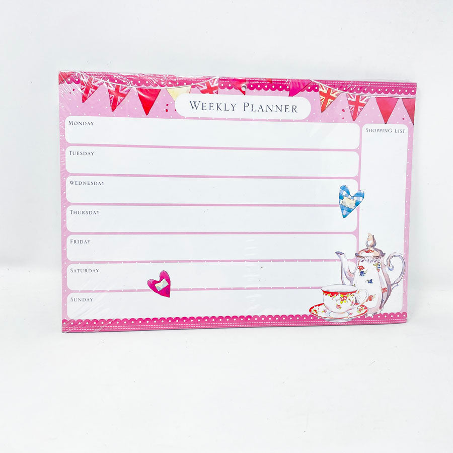 Vintage Tea Party Weekly Planner