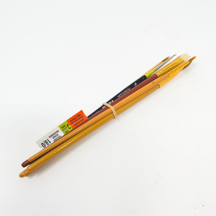 Watercolor & Acrylic Artist'sLoft Paintbrushes - 6 Pack