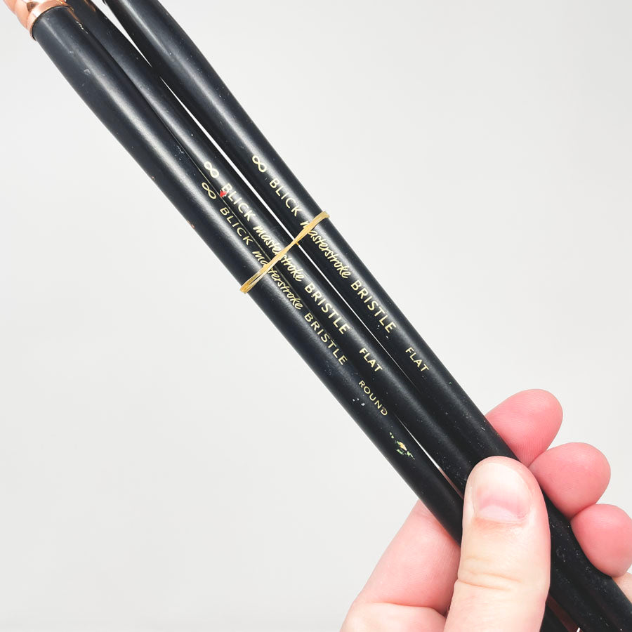 BLICK Masterstroke Bristle Paintbrushes - 3 Pack