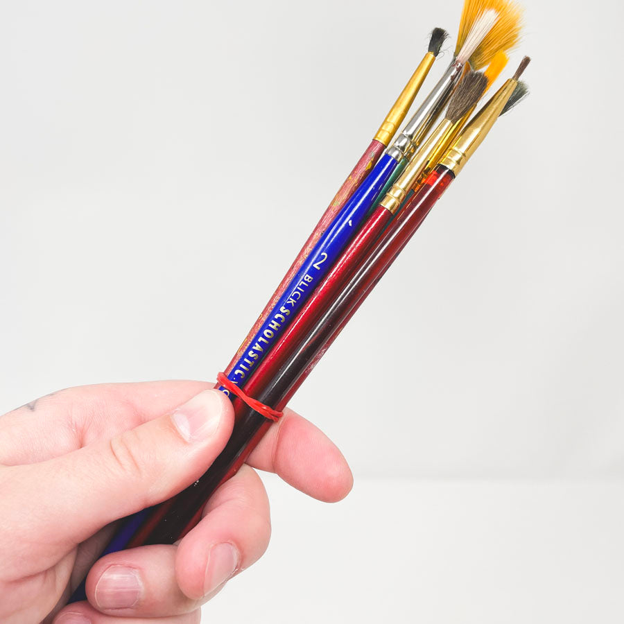 Assorted Small Paintbrushes - 7 Pack