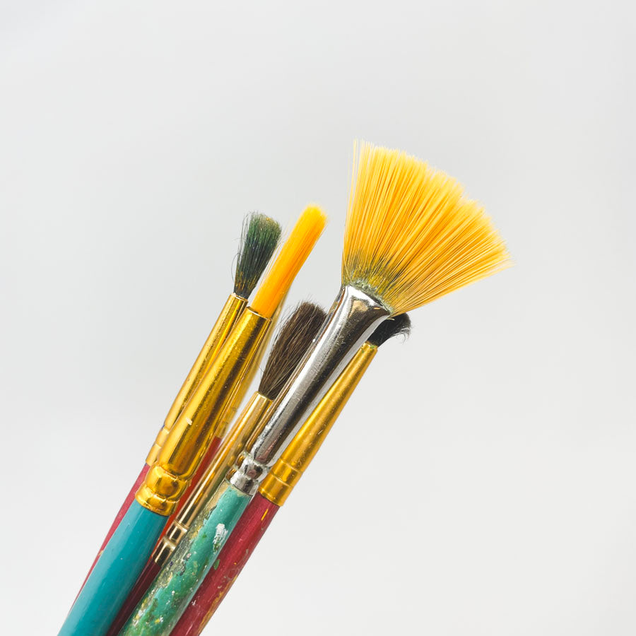 Assorted Small Paintbrushes - 7 Pack
