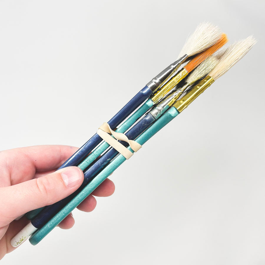 Flathead Craft Paintbrushes - 4 Pack