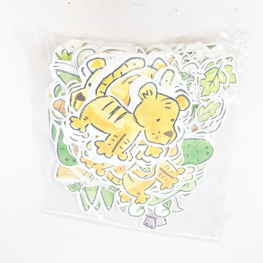 Tiger & Alligator Animals Paper Cutouts