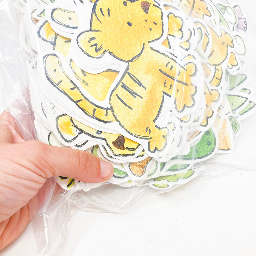 Tiger & Alligator Animals Paper Cutouts