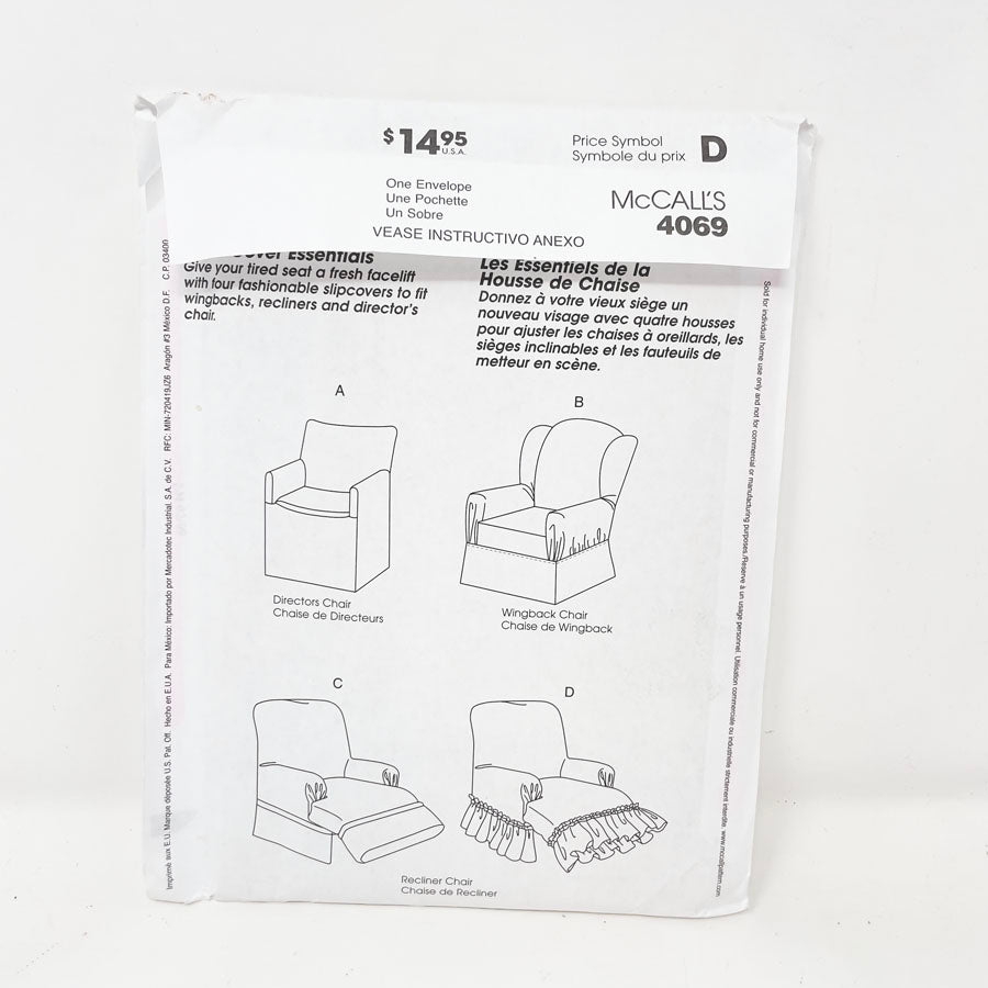 McCall's Home - Chair Cover - 4069