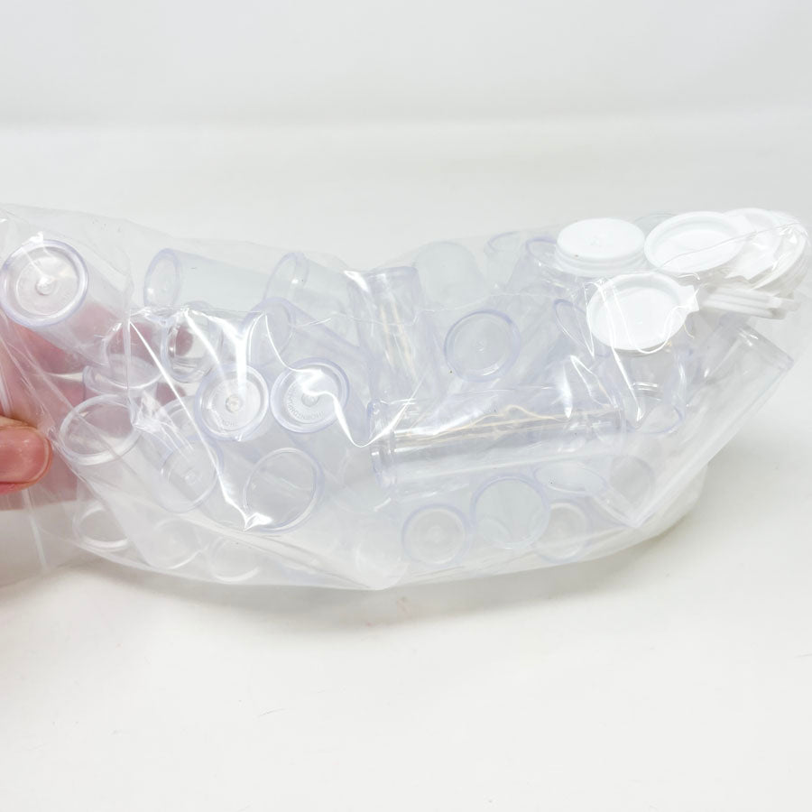 Plastic Tubes with White Caps