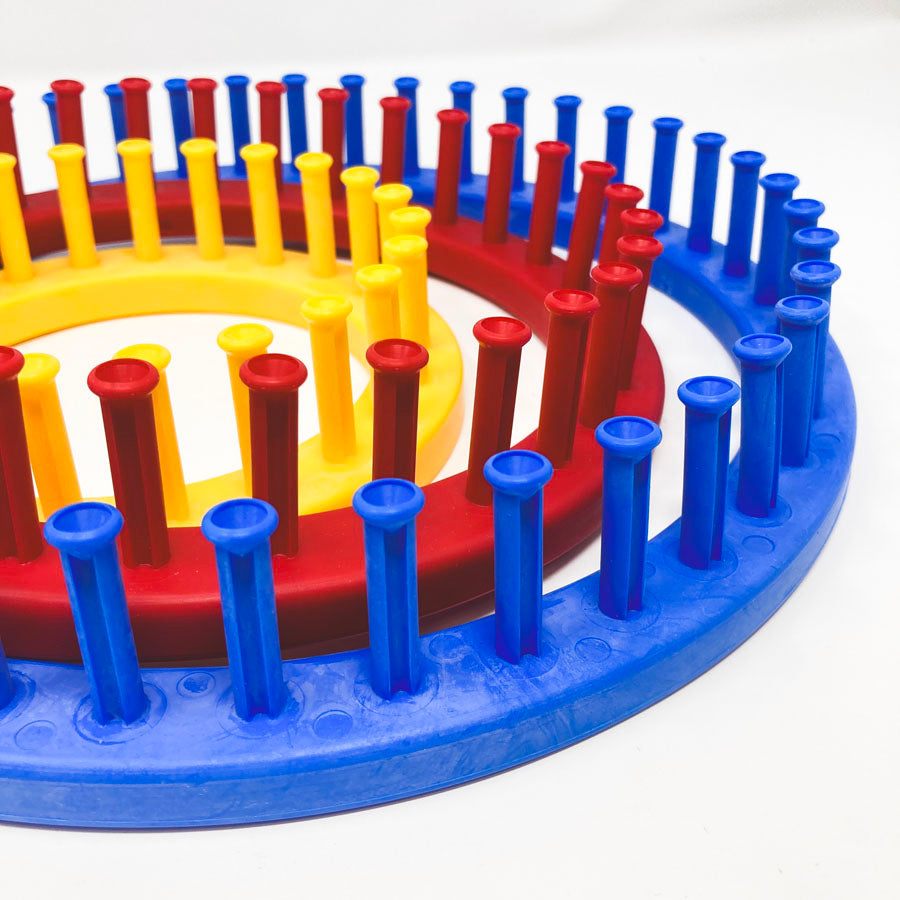 Rubberized Round Looms - Set of 3