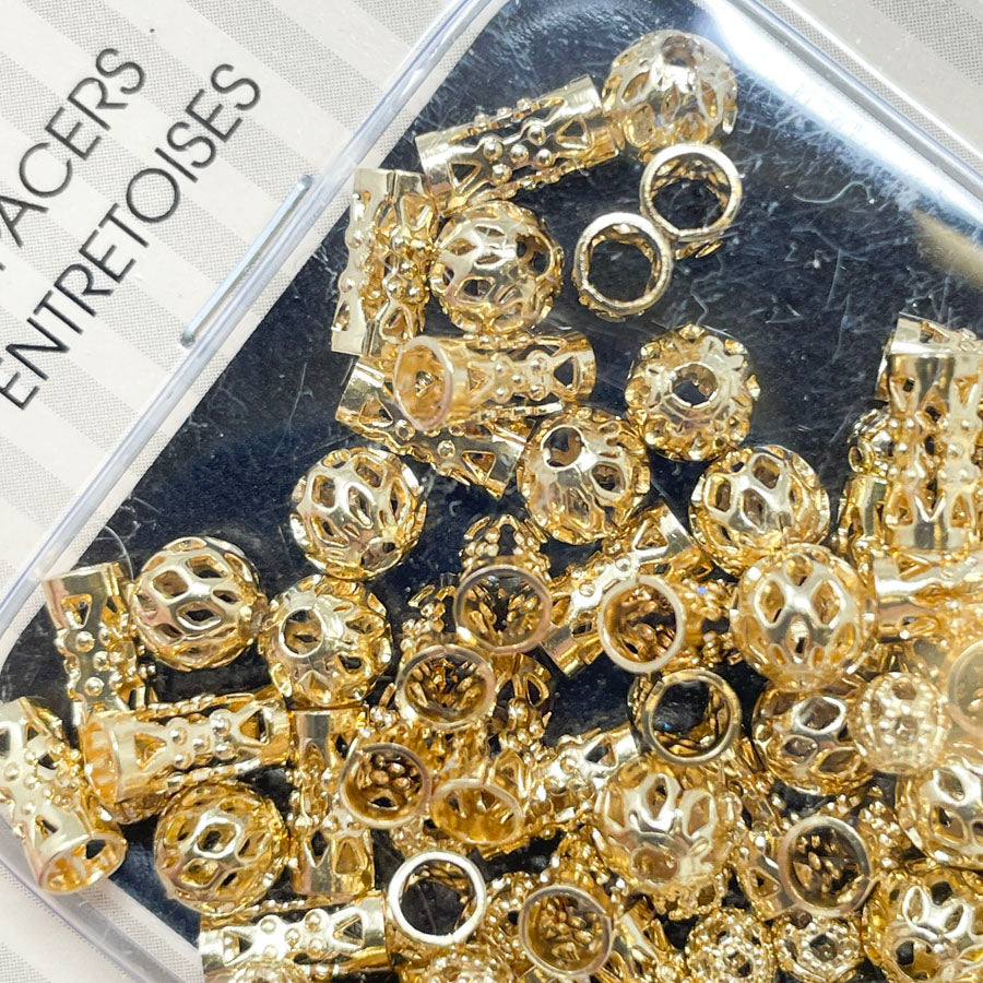 Elite Better Bead Gold Globe Spacers