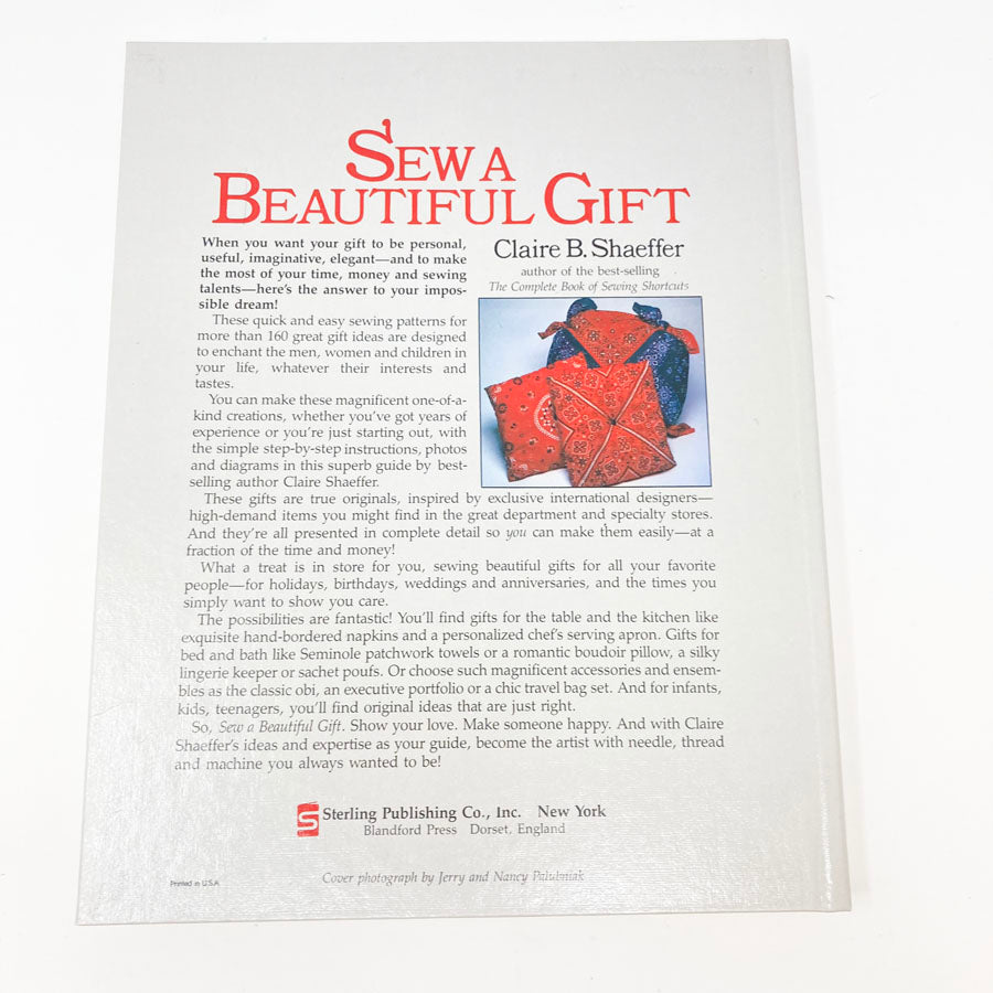Sew a Beautiful Gift Book by Claire B. Shaeffer